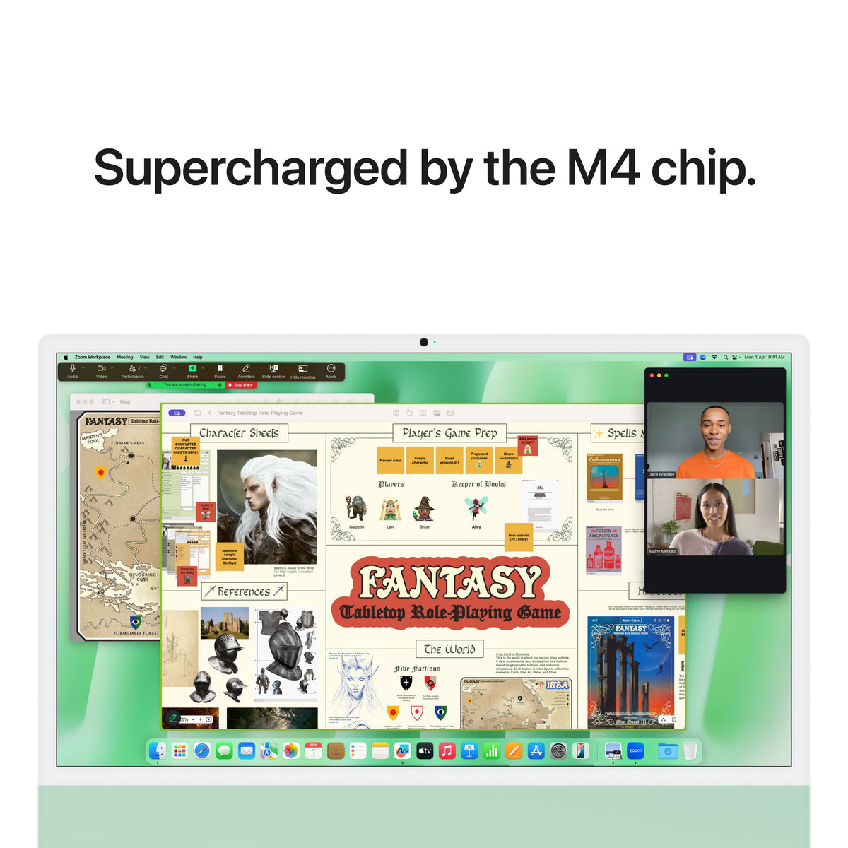 24-inch iMac with Retina 4.5K display: Apple M4 chip with 8-core CPU and 8-core GPU, SSD