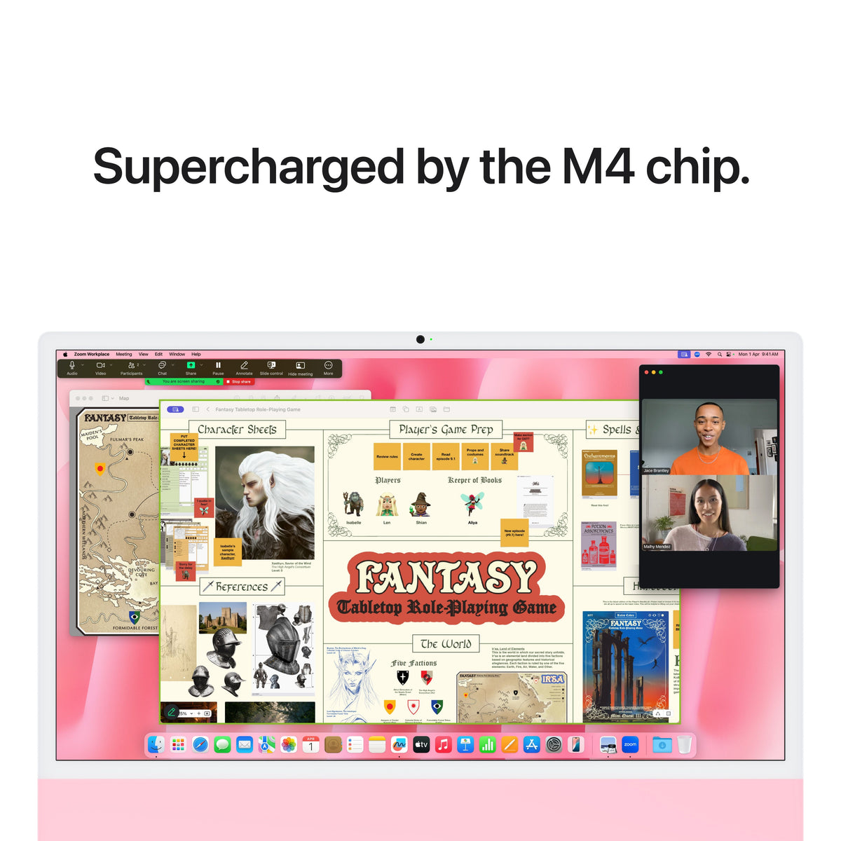 24-inch iMac with Retina 4.5K display: Apple M4 chip with 8-core CPU and 8-core GPU, SSD