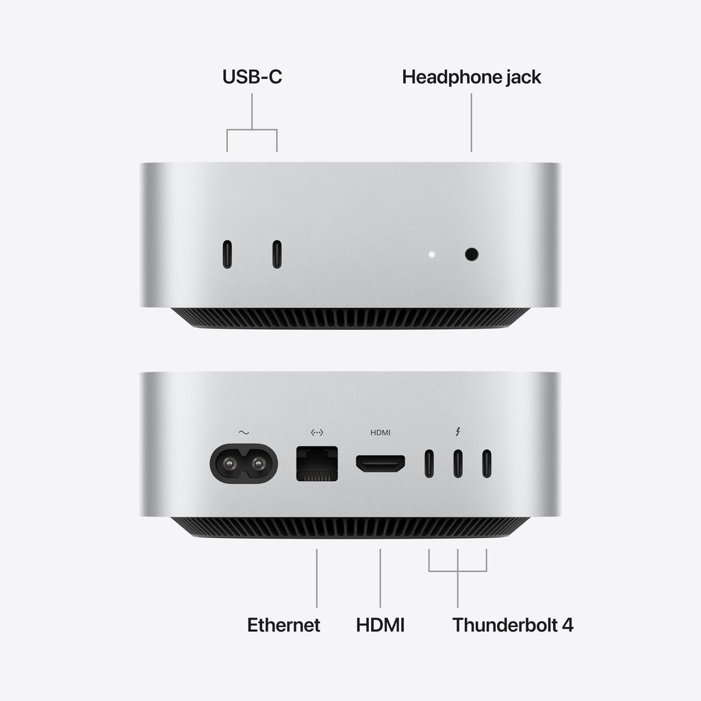 Mac mini: Apple M6 chip with 12-core CPU and 12-core GPU, SSD