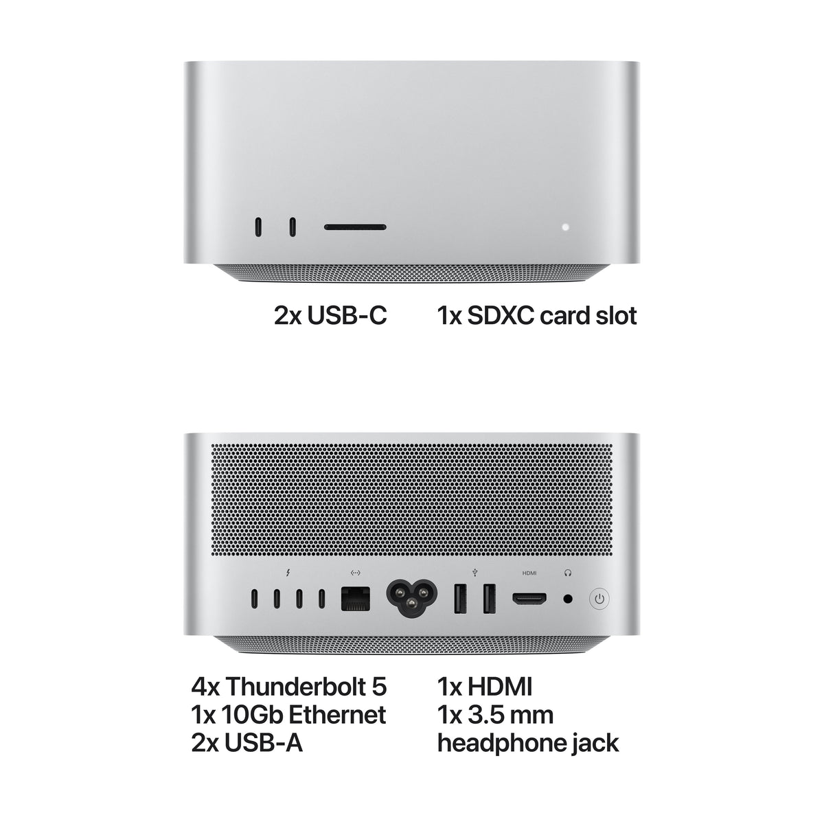 Mac Studio: Apple M5 Max chip with 18-core CPU and 32-core GPU, SSD