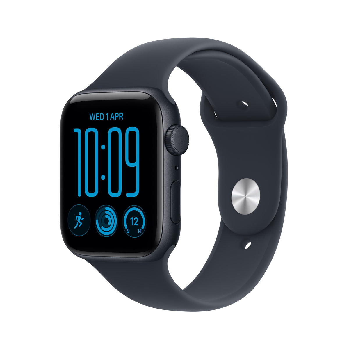 Apple Watch SE 3 GPS 44mm Midnight Aluminum Case with Sport Band M/L