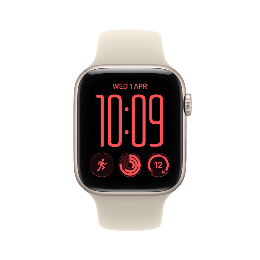 Apple Watch SE 3 GPS 44mm Aluminum Case with Sand Sport Band S/M