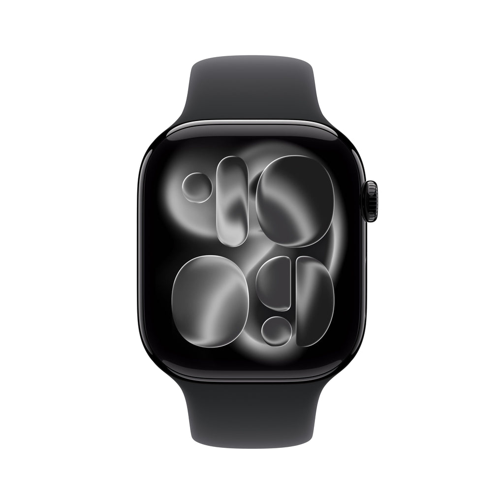 Apple Watch Series 11 GPS 42mm Aluminium Case with Black Sport Band S/M
