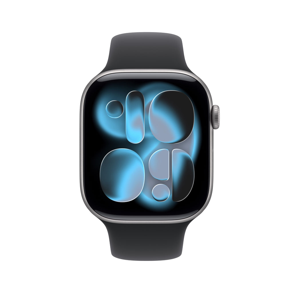 Apple Watch Series 11 GPS 42mm Aluminium Case with Black Sport Band S/M