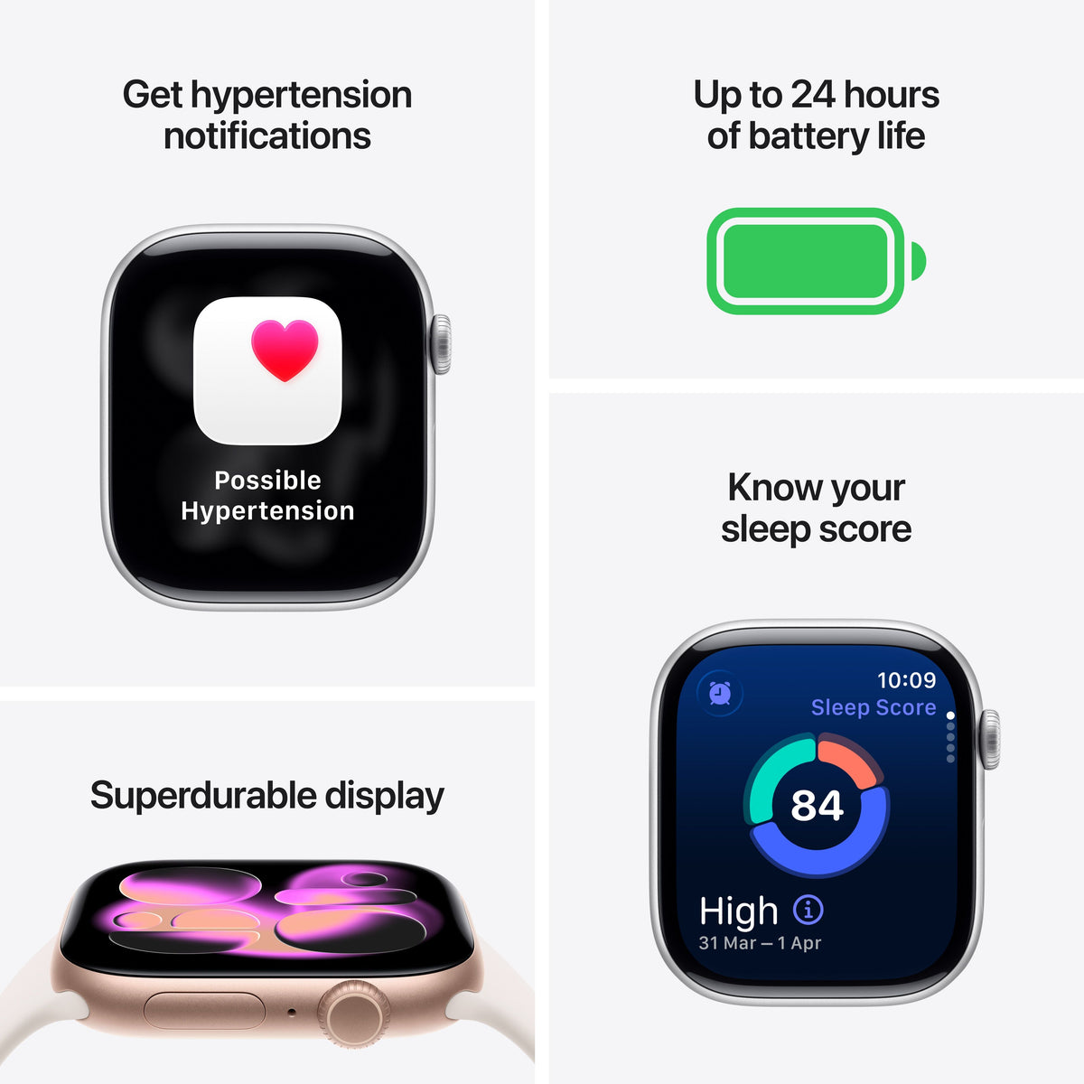 Apple Watch Series 11 GPS 46mm Aluminium Case with Black Sport Band M/L