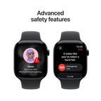 Apple Watch Series 11 GPS 46mm Aluminium Case with Black Sport Band S/M
