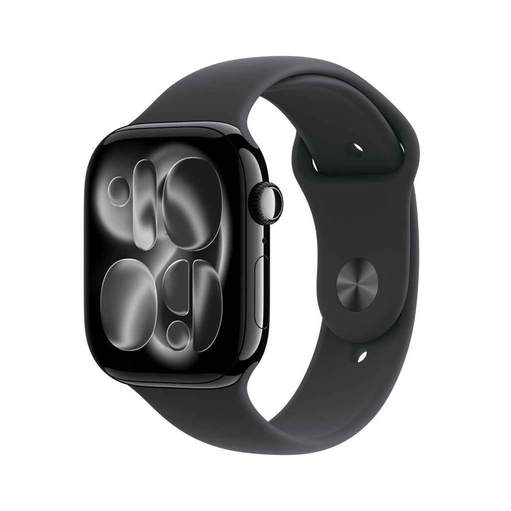 Apple Watch Series 11 GPS 46mm Aluminium Case with Black Sport Band S/M
