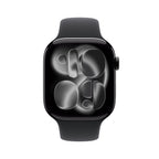 Apple Watch Series 11 GPS 46mm Aluminium Case with Black Sport Band S/M