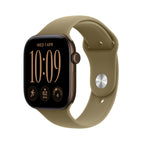 Apple Watch Series 12 GPS 42mm Dark Aluminum Case with Olive Sport Band S/M