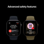 Apple Watch Series 12 GPS 42mm Dark Aluminum Case with Olive Sport Band S/M