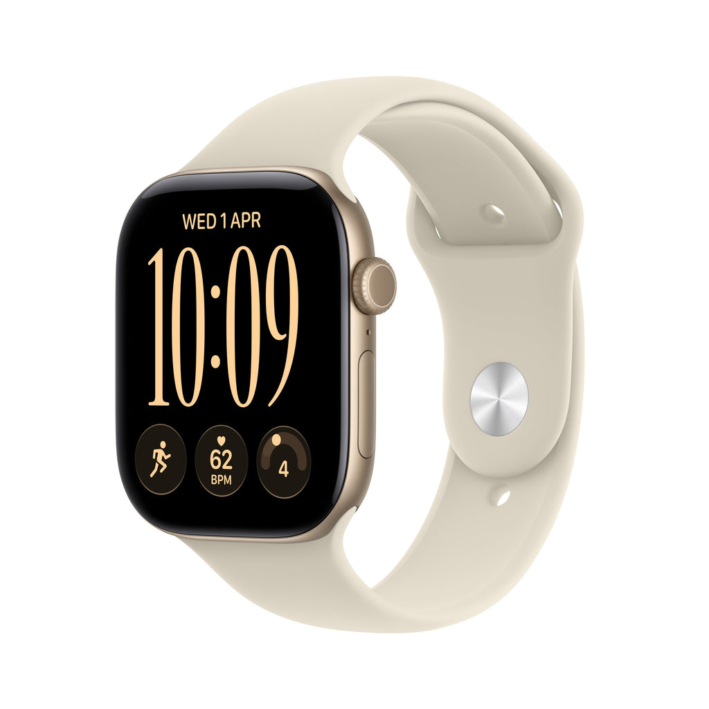 Apple Watch Series 12 GPS 42mm Light Aluminum Case with Sand Sport Band M/L