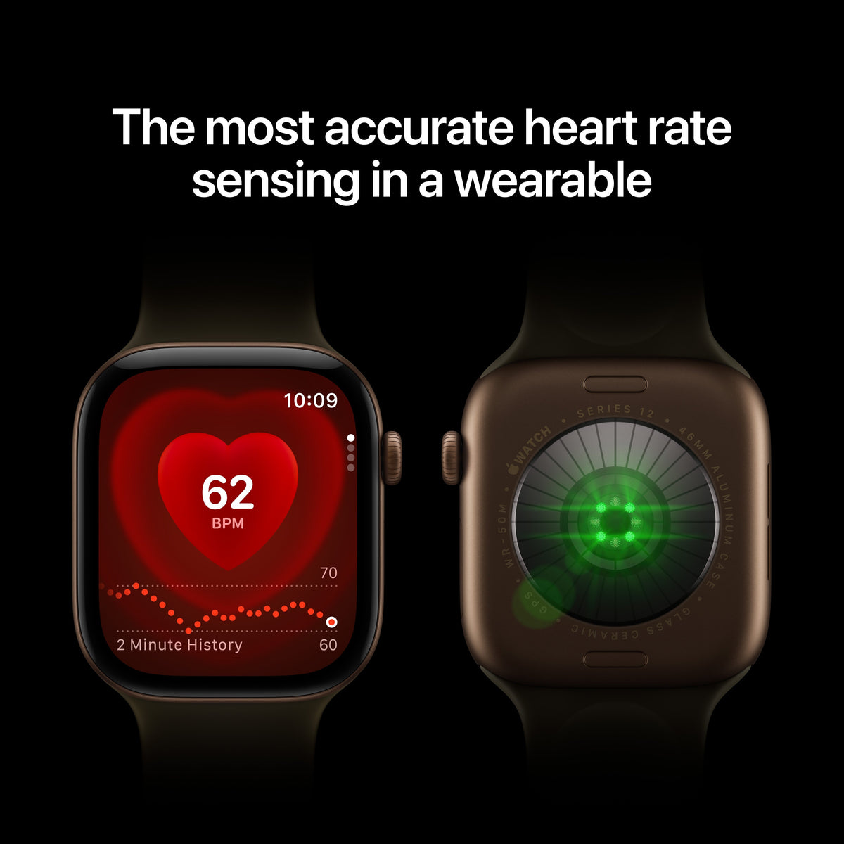 Apple Watch Series 12 GPS 42mm Light Aluminum Case with Sand Sport Band M/L