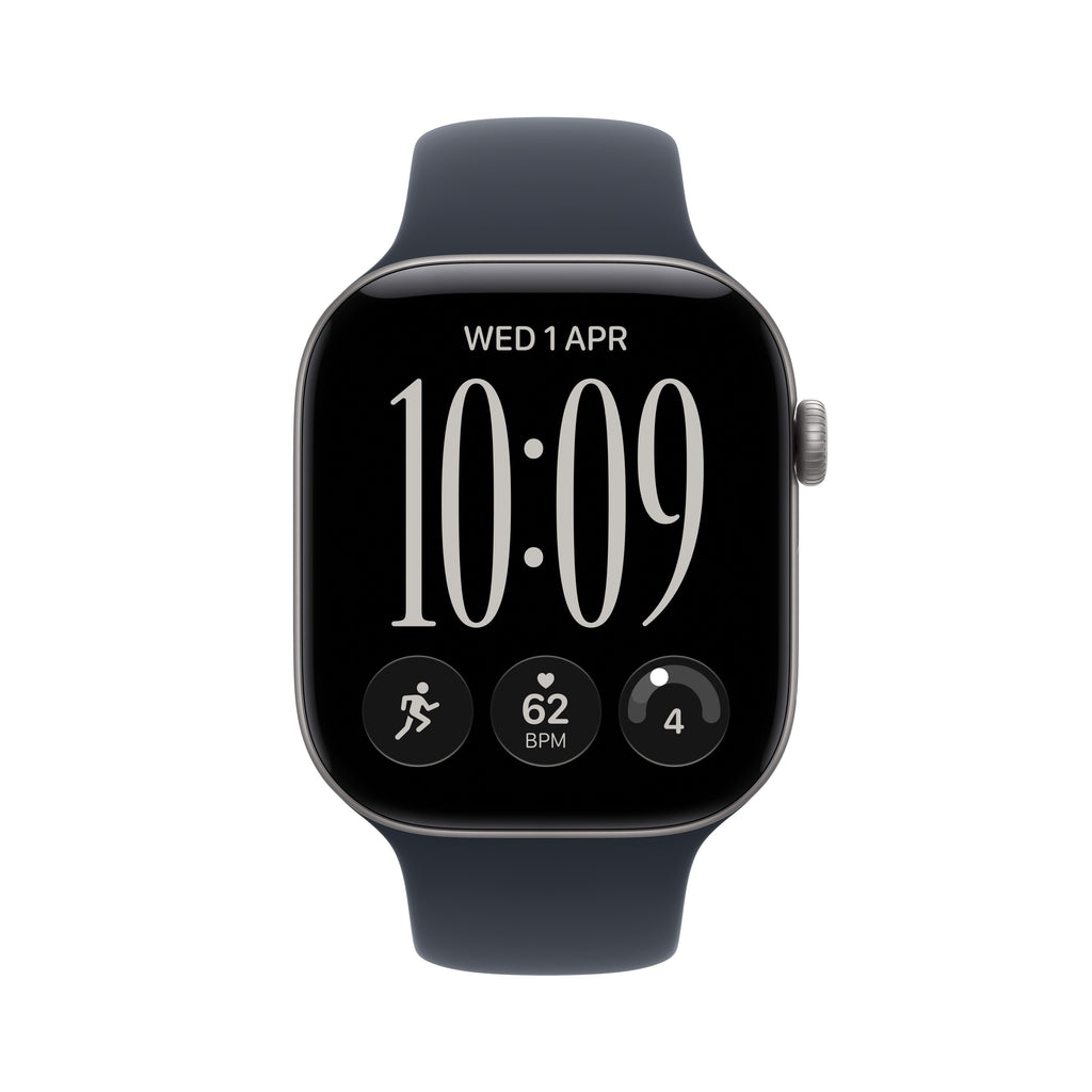 Apple Watch Series 12 GPS 42mm Aluminum Case with Navy Blue Sport Band S/M