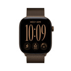 Apple Watch Series 12 GPS 46mm Dark Aluminum Case with Dark Bronze Milanese Loop M/L