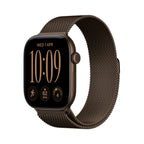 Apple Watch Series 12 GPS 46mm Dark Aluminum Case with Dark Bronze Milanese Loop S/M