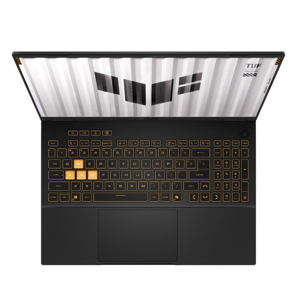 لابتوب ألعاب ASUS TUF F16 بمعالج Intel Core i5-14450HX، ذاكرة 16 جيجابايت، سعة 512 جيجابايت SSD، بطاقة RTX 5050، شاشة 16 بوصة FHD، Windows 11 Jaeger