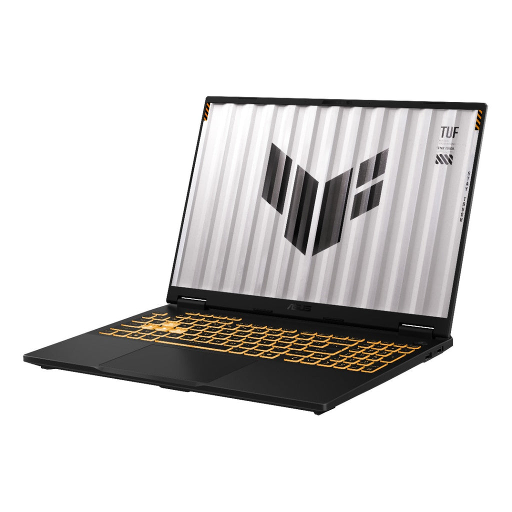 لابتوب ألعاب ASUS TUF F16 بمعالج Intel Core i5-14450HX، ذاكرة 16 جيجابايت، سعة 512 جيجابايت SSD، بطاقة RTX 5050، شاشة 16 بوصة FHD، Windows 11 Jaeger