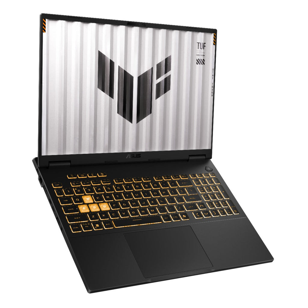 لابتوب ألعاب ASUS TUF F16 بمعالج Intel Core i5-14450HX، ذاكرة 16 جيجابايت، سعة 512 جيجابايت SSD، بطاقة RTX 5050، شاشة 16 بوصة FHD، Windows 11 Jaeger