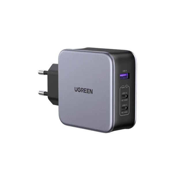 شاحن حائط UGREEN Nexode، 3 منافذ USB، قدرة 140 واط، موديل CD289 أسود