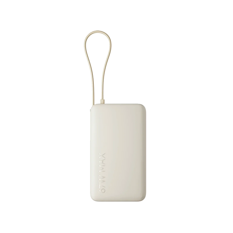 باور بانك Xiaomi بسعة 10000 مللي أمبير، شحن سريع 67 واط مع كابل USB-C مدمج