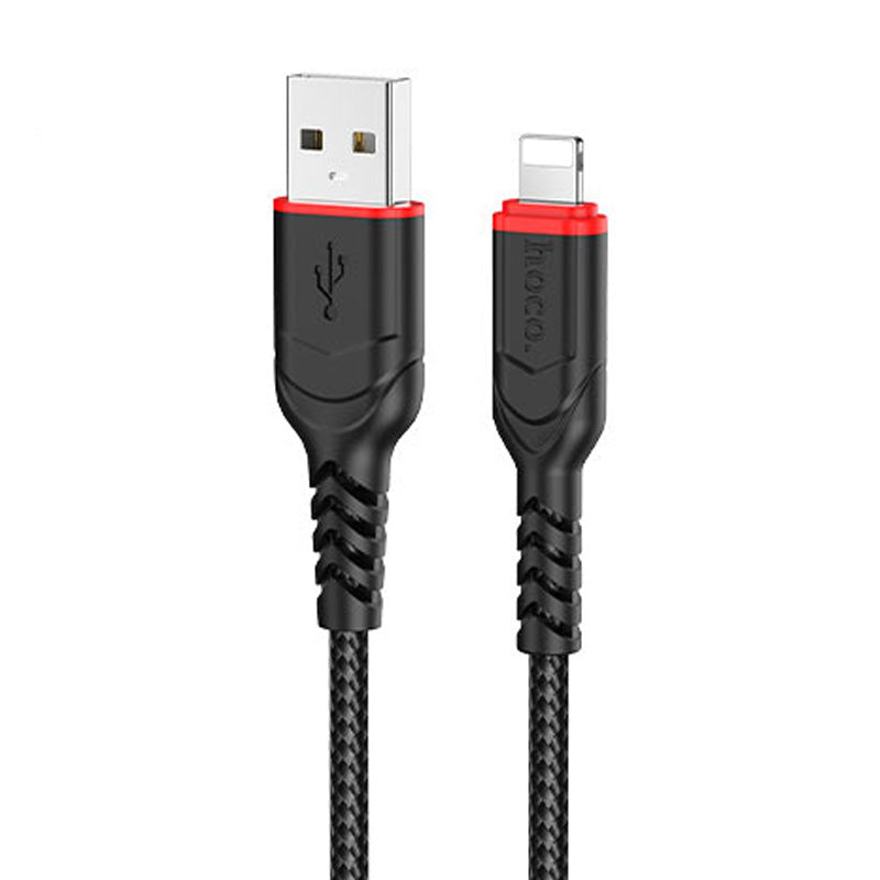 هوكو كابل لايتنينج 2 متر 2.4 امبير يو اس بي ضد الانحناء X59