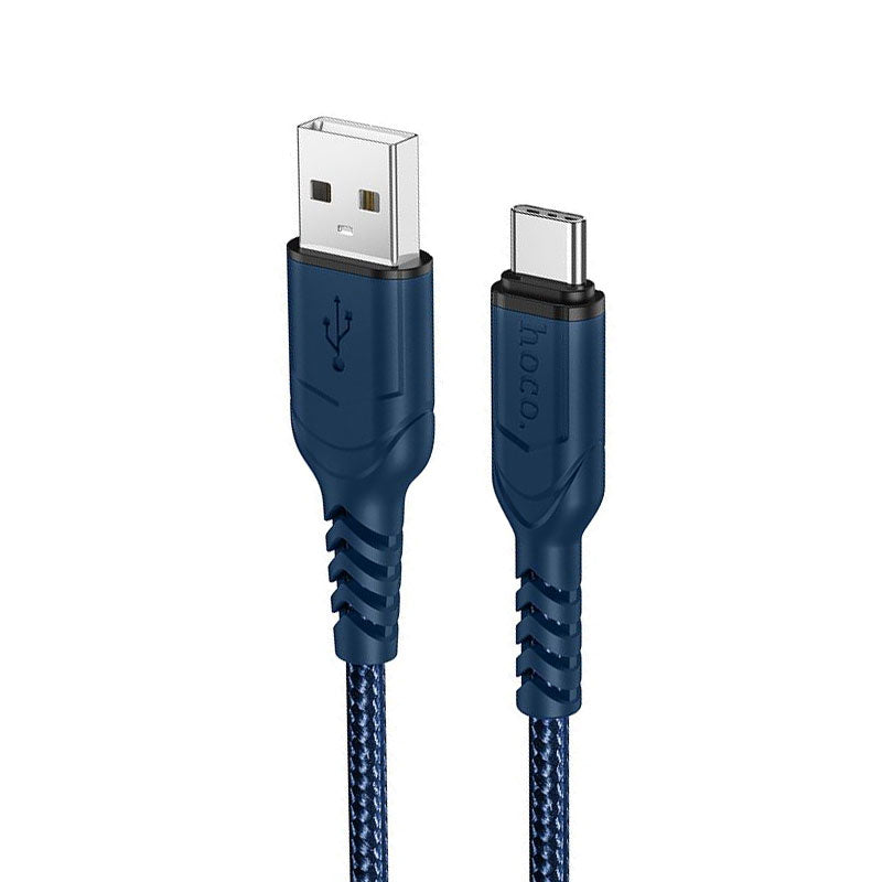 هوكو كابل تايب سي 1 متر 3 أمبير USB مضاد للانحناء X59
