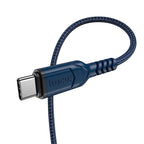 هوكو كابل تايب سي 1 متر 3 أمبير USB مضاد للانحناء X59