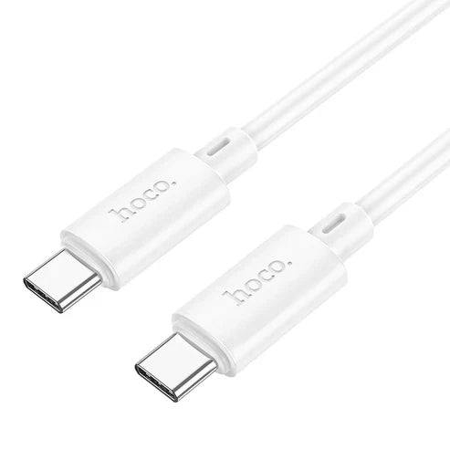 كابل HOCO X88 من Type-C إلى Type-C بقدرة 60 واط، بطول 1 متر أبيض