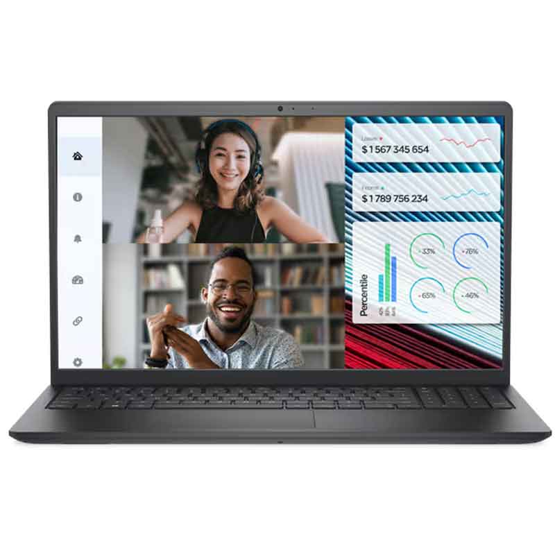 ديل 3520 Vostro أنتل® كور™ i3-1215U رامات 4 جيجابايت ، 256 جيجابايت SSD ، جرافيك UHD Graphics ، شاشة 15.6 بوصة FHD أسود