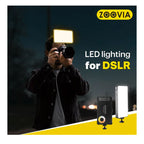 ZOOVIA RS-001 حامل فيديو محمول بإضاءة LED للهواتف الذكية