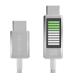 كابل MOMO USB Type-C إلى USB Type-C للشحن السريع 60 واط بطول 1.2 متر أبيض
