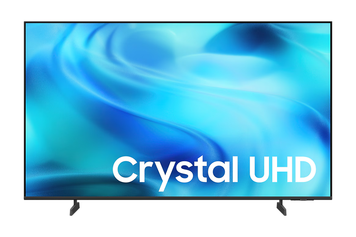 تلفزيون Samsung سمارت كريستال 4K مقاس 50 بوصة مع ريسيفر داخلي أسود