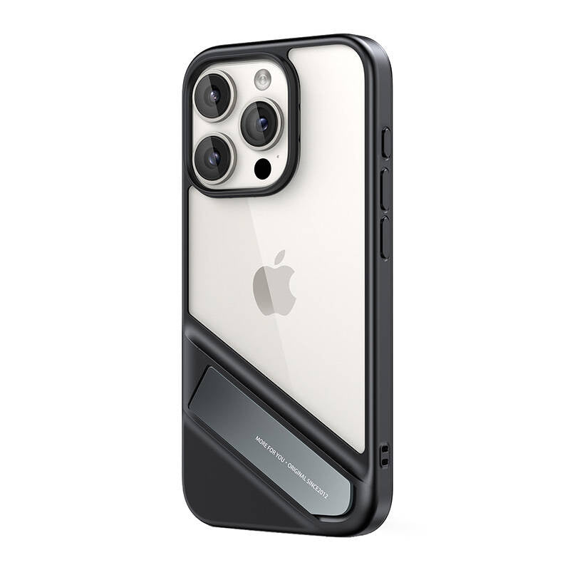 جراب ظهر UGREEN لهاتف iPhone 15 مع حامل Kickstand LP737 أسود