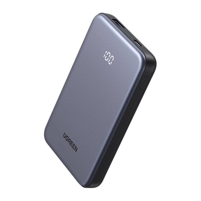 باور بانك UGREEN سعة 10000mAh شحن سريع 20W رمادي