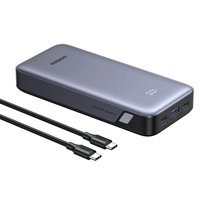 باور بانك UGREEN سعة 20000mAh شحن سريع 30W أسود