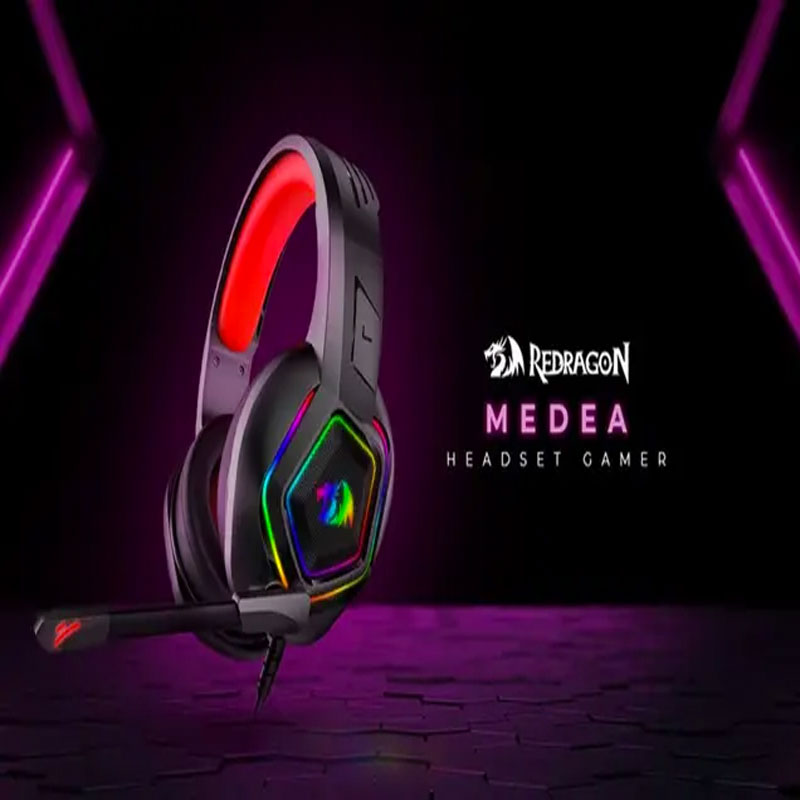 ريدراجون ميديا سماعات رأس للألعاب H280