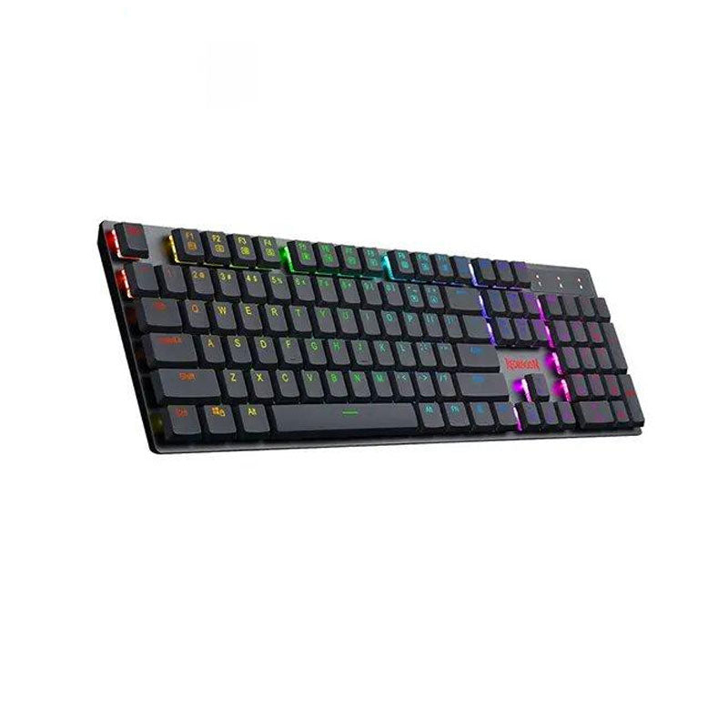 لوحة مفاتيح الألعاب الميكانيكية Redragon K535-KR بمفاتيح RGB زرقاء لأجهزة الكمبيوتر المخصصة للألعاب التي تعمل بنظام Windows، لون أسود