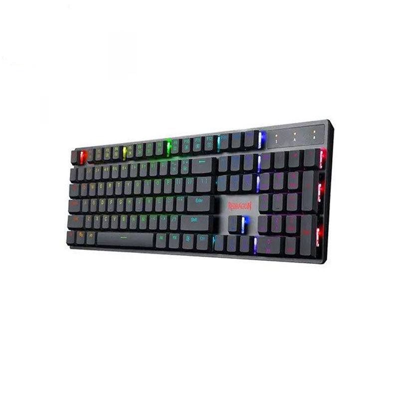 لوحة مفاتيح الألعاب الميكانيكية Redragon K535-KR بمفاتيح RGB زرقاء لأجهزة الكمبيوتر المخصصة للألعاب التي تعمل بنظام Windows، لون أسود