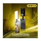 ZOOVIA RS-001 حامل فيديو محمول بإضاءة LED للهواتف الذكية