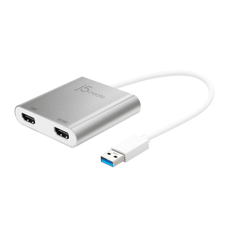 j5create محول USB™ 3.0 إلى شاشتي HDMI™ متعدد الشاشات JUA365