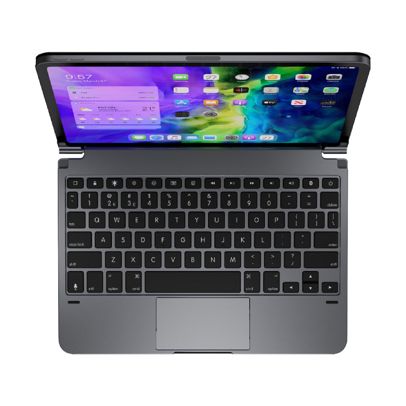 بريدج BRYTP4012, 11.0 Pro+ لوحة مفاتيح لاسلكية لجهاز ايباد برو مع لوحة تتبع وغطاء