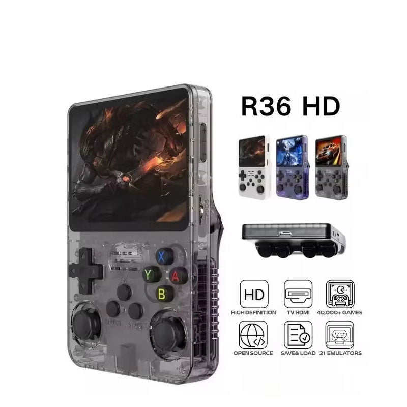 لينوكس ريترو مشغل ألعاب محمول 64 جيجا بايت R36HD
