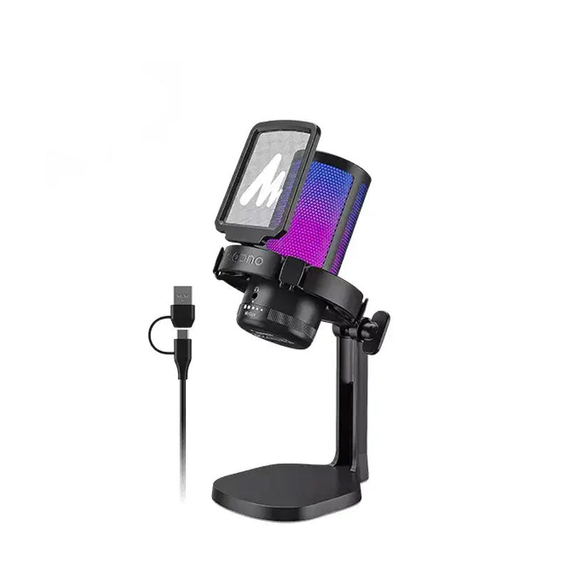 ماونو DGM20 ميكروفون USB للألعاب مع خاصية إلغاء الضوضاء أسود