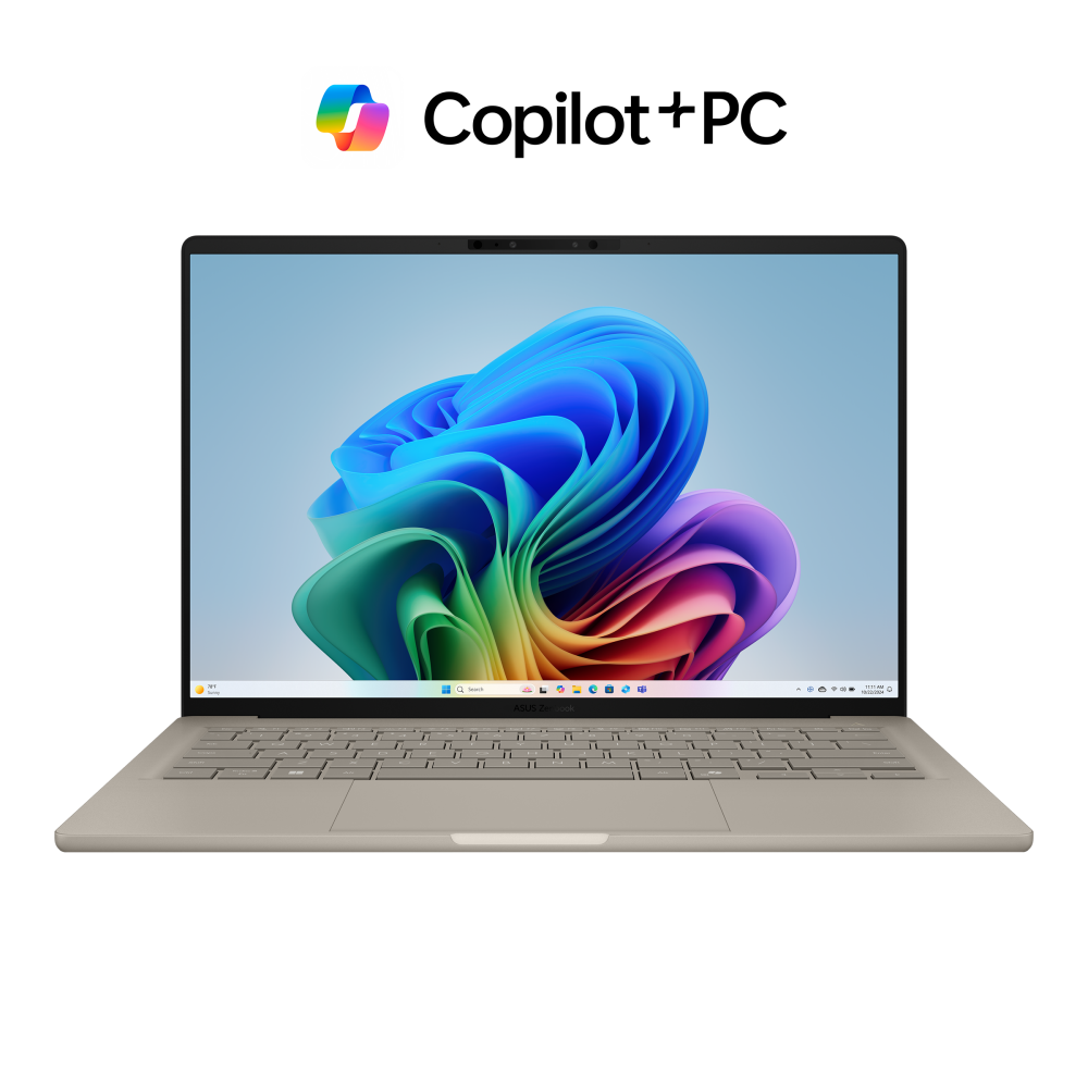 لابتوب ASUS Zenbook A14، Snapdragon X2 Elite، رام 16GB، SSD ، Qualcomm Graphics، شاشة 14" WUXGA، Windows 11، موديل UX3407NA-QD15CW، Zabriskie