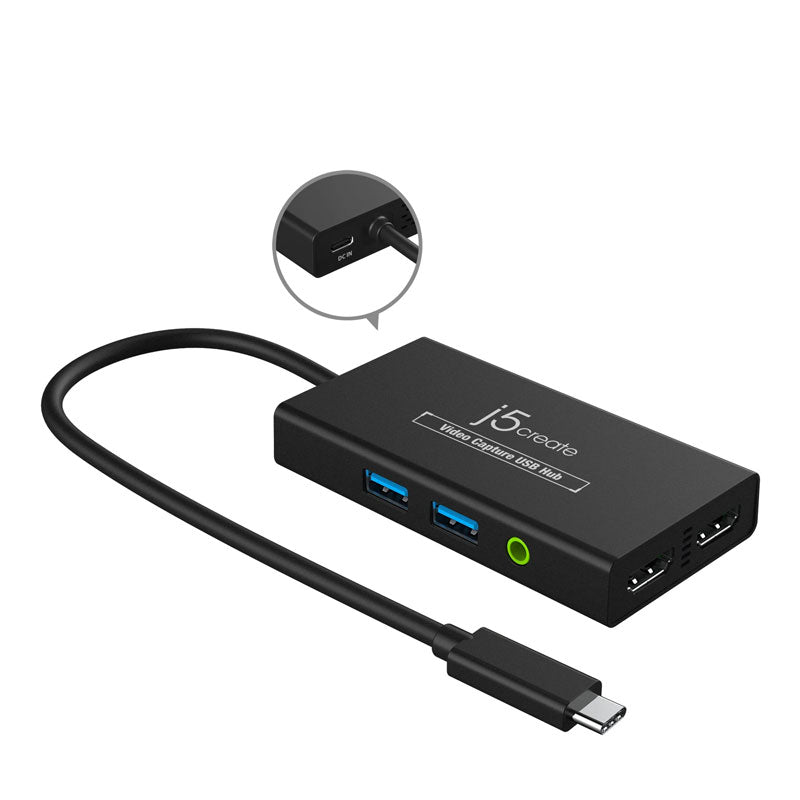 j5create موزع USB لالتقاط الفيديو JVA01