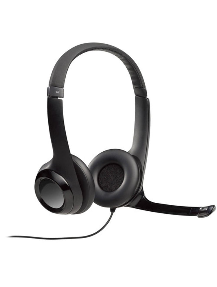 سماعة رأس سلكية Logitech H390 ستيريو بميكروفون أسود