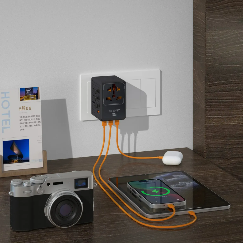 infyty ATLAS-35 Universal Travel Adapter Power Delivery 35W