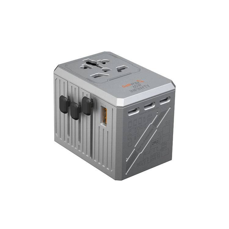 infyty ATLAS-65 Universal Travel Adapter Power Delivery 65W