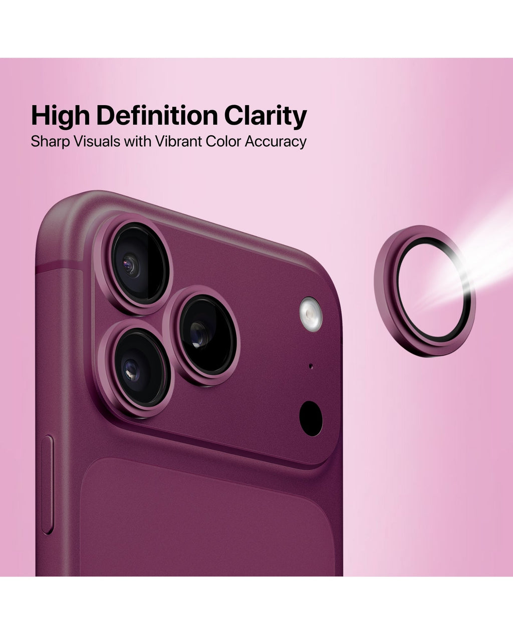 infyty GLINT Lens Protector for iPhone 18 Pro 18 Pro Max