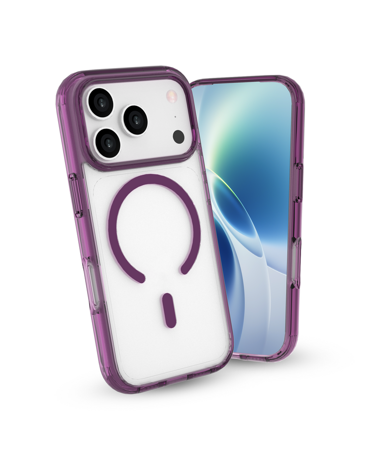 infyty GLOVIO Clear Case with Colored Edges for iPhone 18 Pro